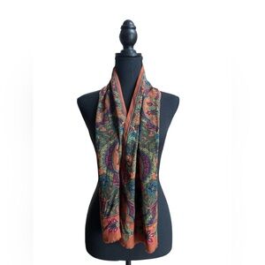 Adrienne Vittadini Scarf 50” x 11” Preowned EUC‎ Silk